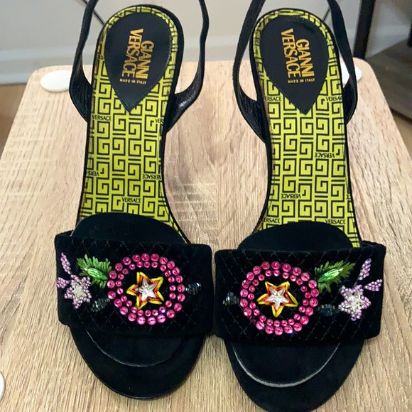 Versace Shoes - Versace Open Toe High Heels